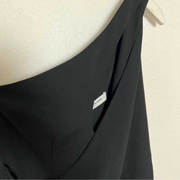 NWOT Amanda Uprichard Conetta Black One Shoulder Gown Maxi Dress Size XS - Picture 5 of 8